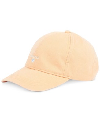BARBOUR CASCADE SPORT CAP 100 % BREATHABLE COTTON ONE SIZE CORAL SANDS HA0274