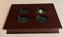 Vintage La Vie Book Spine Photo Treasure Chest Mahogany