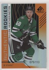2018-19 SP Game Used Authentic Rookies Orange Rainbow Dillon Heatherington 0b2i