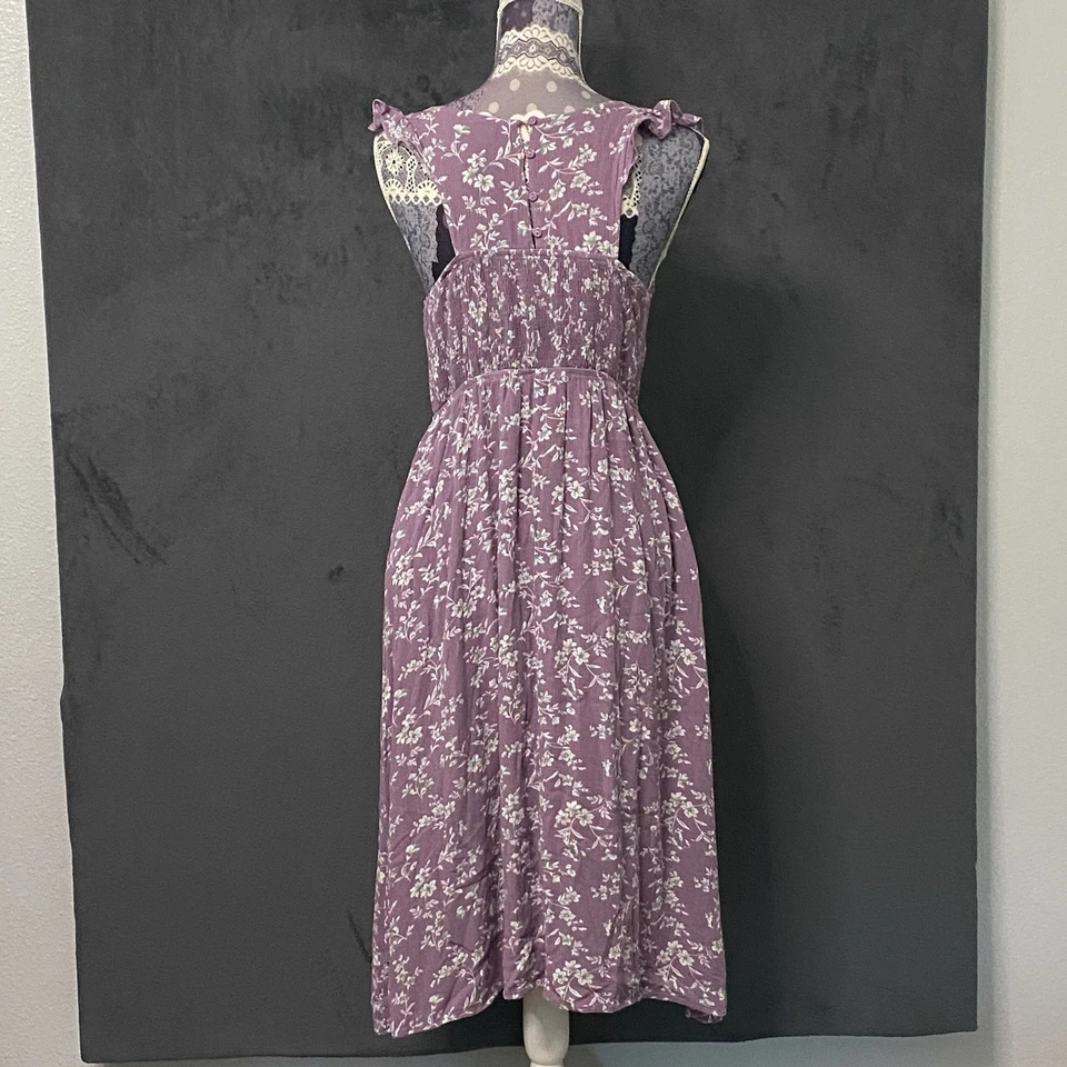 Maxi Vestido Hayden Los Angeles Boho Cansado L Corpiño Calado Cottagecore Pradera Foto 3 de 4