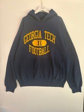 VINTAGE GEORGIA TECH FOOTBALL HOODIE XL