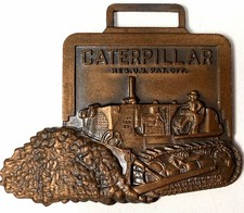 Vintage Caterpillar Bulldozer Watch Fob Wheeler Machinery Salt Lake City