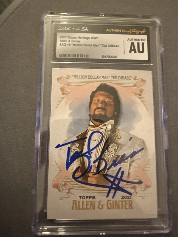 Ted Dibiase Auto 2021 Allen And Ginter #15 - Image 2 of 4