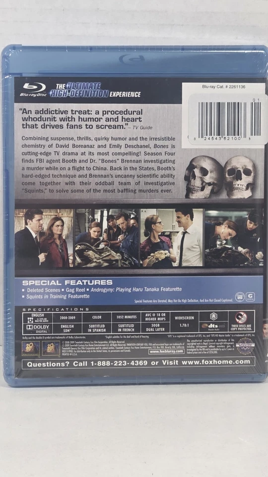 Bones: Season 4 [Blu-ray]  BRAND NEW  - Image 3 of 4