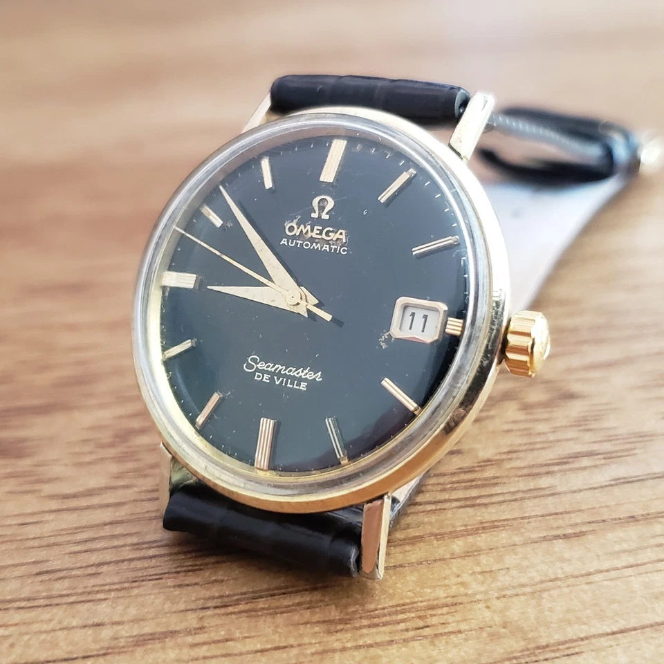 Vintage Omega Seamaster De Ville Automatic Watch Original Black Dial G G2U - Image 3 of 4