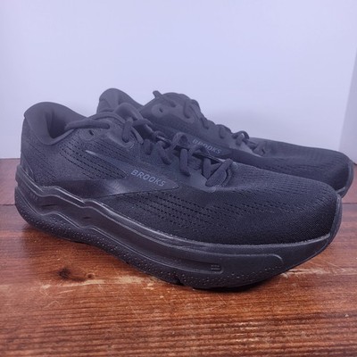 Brooks Ghost Max 2 Men Size 13 US Black Ebony Mesh Lace Up Low Top Sneaker