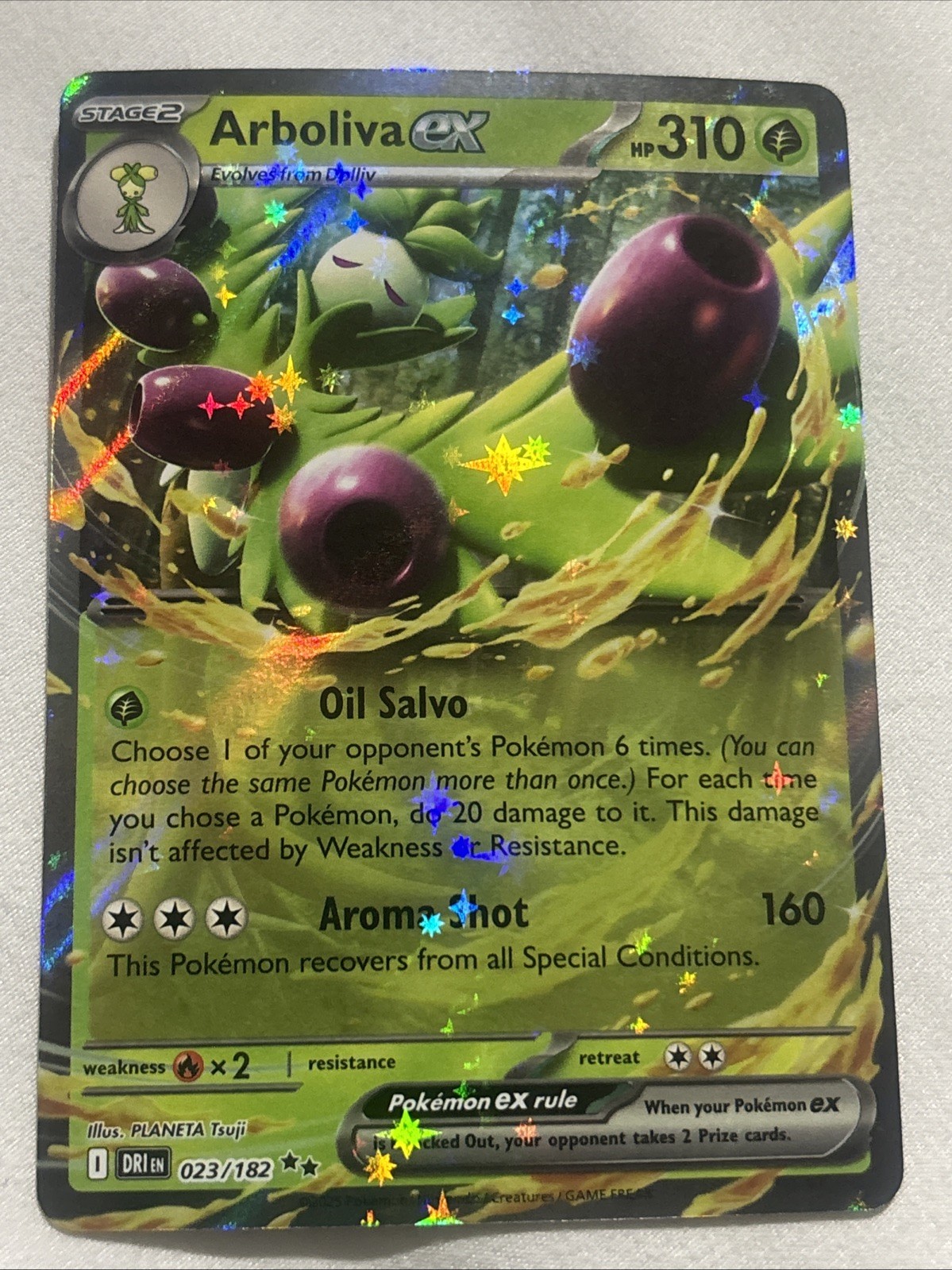 Pokémon TCG Arboliva EX 023/182 Destined Rivals Double Rare NM Card