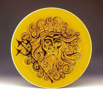 Poole Pottery - King Neptune - Aegean Range 16'' Charger