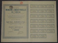Societe Miniere & Industrielle du Tamega 1925