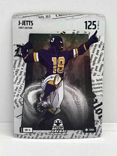 J-JETTS Justin Jefferson Bo Jackson Battle Arena Headliners Steel Battlefoil