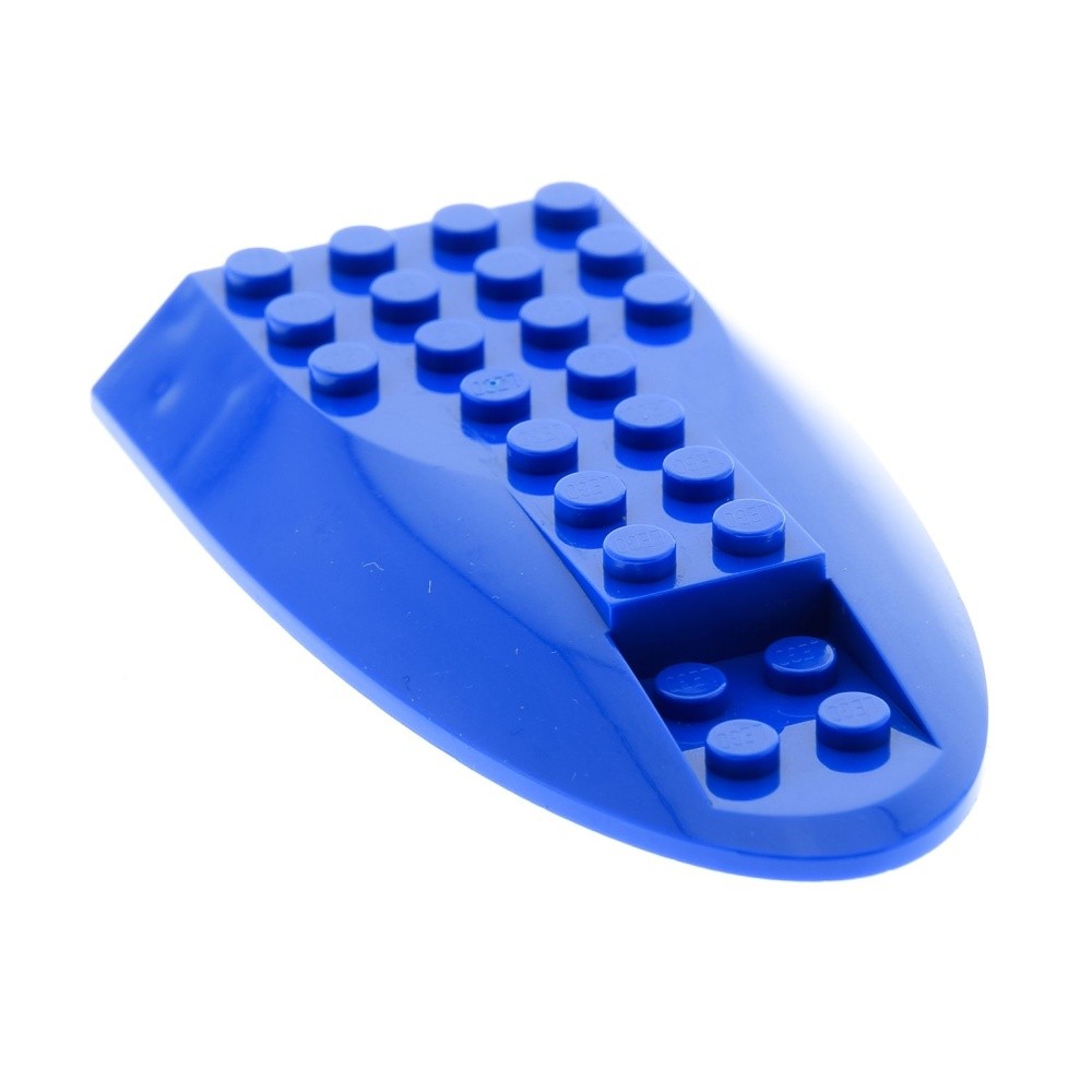 1x Lego Airplane Fuselage Tail 6x10 Blue Curved Top 4565425 87615