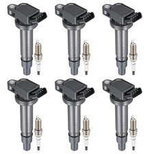BDFHYK 6 Ignition Coil Pack UF495 and 6 Iridium Spark Plug 6176 Compatible with