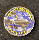 Colorized Kennedy Half Dollar D-Day C-47s Over Normandy Free Shipping