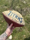 Tennessee Titans 2003 Steve McNair Eddie George Team Signed NFL Football