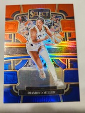 Diamond Miller - 2024 Select WNBA Red & Blue Prizms SN 263/399 Insert Card