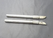 Pair Vintage X-acto Knife Handle - Made In USA - solid aluminum