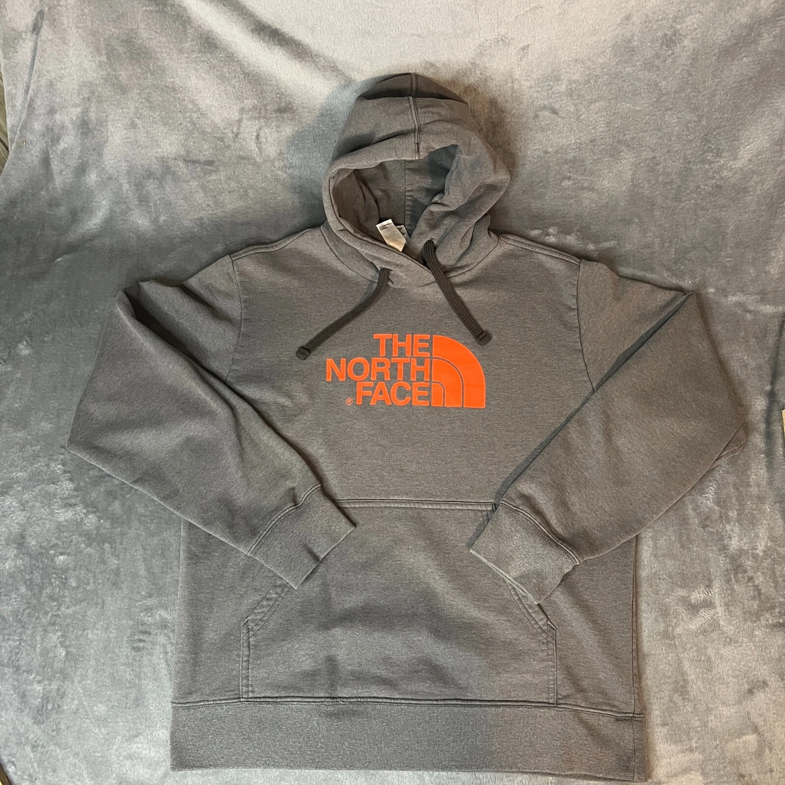 VINTAGE The North Face Jacket Adult Medium Gray Orange Hoodie Outdoors Men Y2K