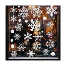 321pcs Christmas Window Clings for Glass Windows 9sheets Christmas Window Dec...