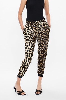 zara cheetah pants