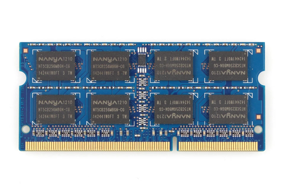 8GB 2X 4GB Nanya Chips 2RX8 PC3-10600S Laptop SODIMM Memory DDR3 1333Mhz RAM &N - Image 3 of 4