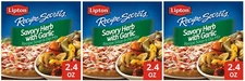 Lipton Recipe Secrets Soup and Dip Mix, Savory Herb Garlic 2.4 oz (3 Boxes)