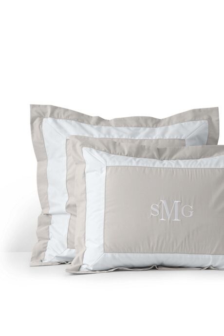 LANDS' END Set of 2 Standard PILLOW SHAMS Size: 19 x 25" New SHIP FREE Queen