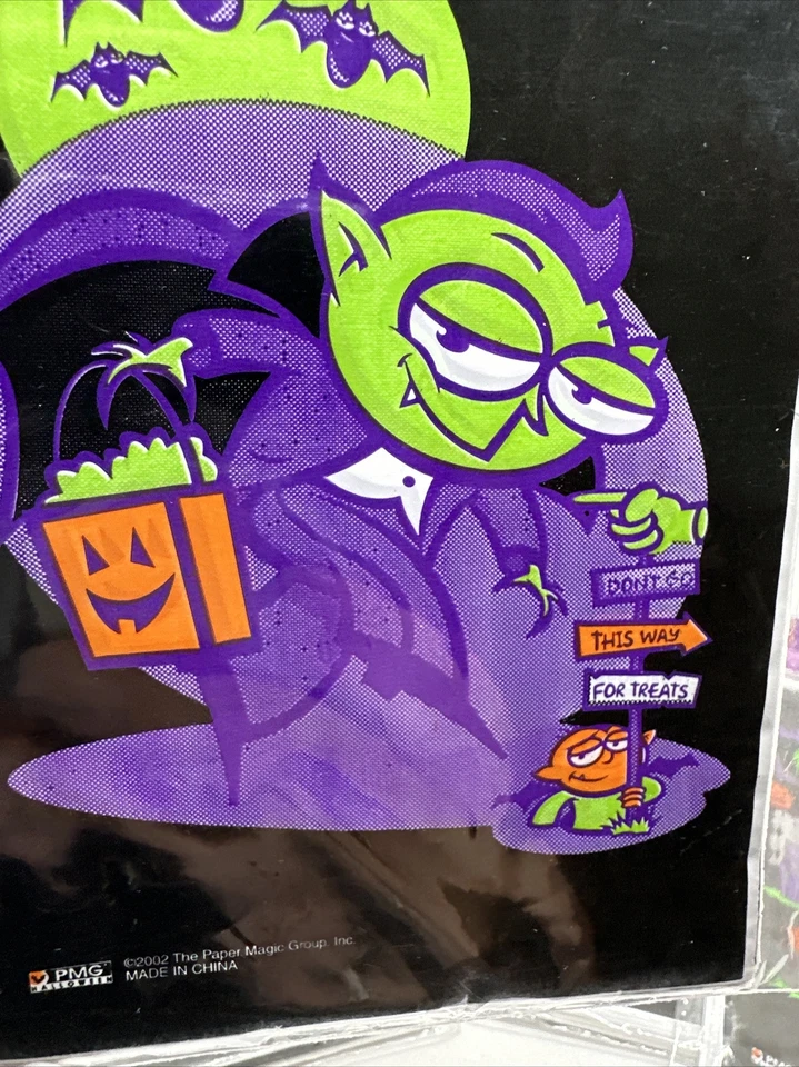 Lote de 4 bolsas de plástico para golosinas de Halloween para vampiros y casas 24 quilates papel mágico Foto 3 de 4