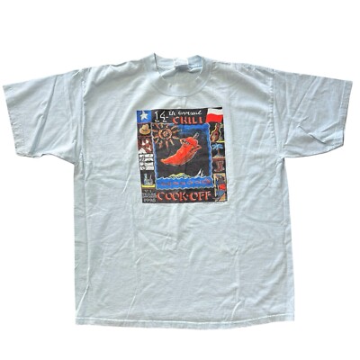 VTG 98 Texas Chili Cook-Off Chill T-Shirt Billy D Specialties Music Radio XL
