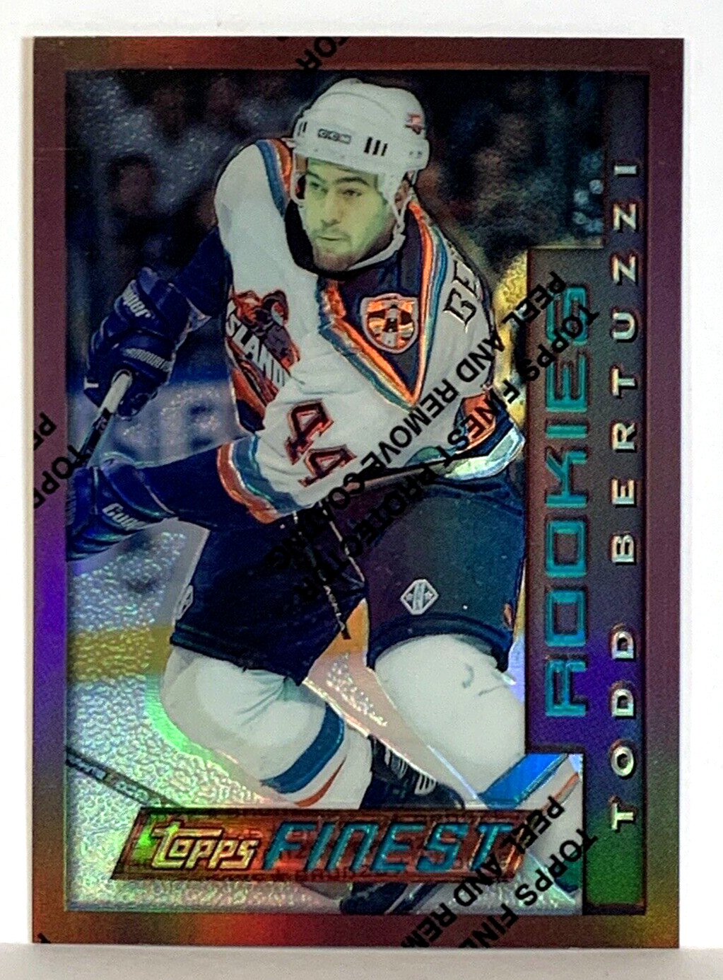 Todd Bertuzzi 1995-96 Topps Finest Refractor RC #146 (w/ Coating)