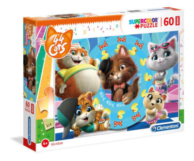 Puzzle maxi 60 elementów. Supercolor. 44 Koty