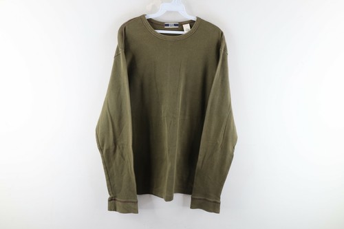Vintage Gap Mens Size Xl Faded Blank Long Sleeve T Shirt Olive Green Cotton Ebay