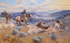 "Loops_and_Swift_Horses_are_Surer_than_Lead"  By Charles Russell