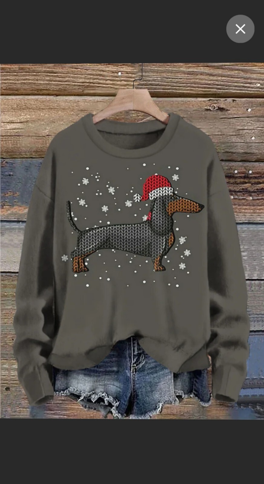 Brand New Daschund Dog Christmas Jumper Womens Grey Size Large eBay