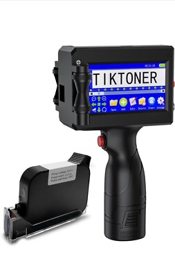 Tictoner Handheld Inkjet Printer 4.3 Inch Touch Screen Quick Drying Ink  127T1
