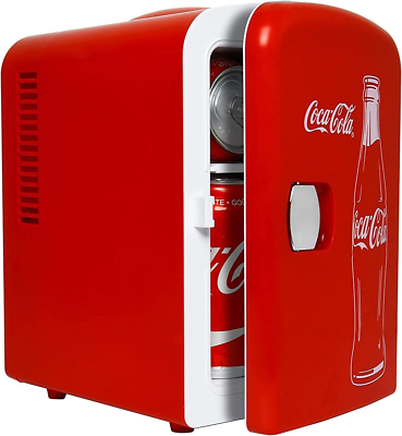 Coca-Cola Classic Coke Bottle 4L Mini Fridge W/ 12V DC and 110V AC