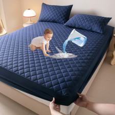 100 Waterproof Mattress Protector Cover Bed Fitted Sheet Twin/Full/Queen/King