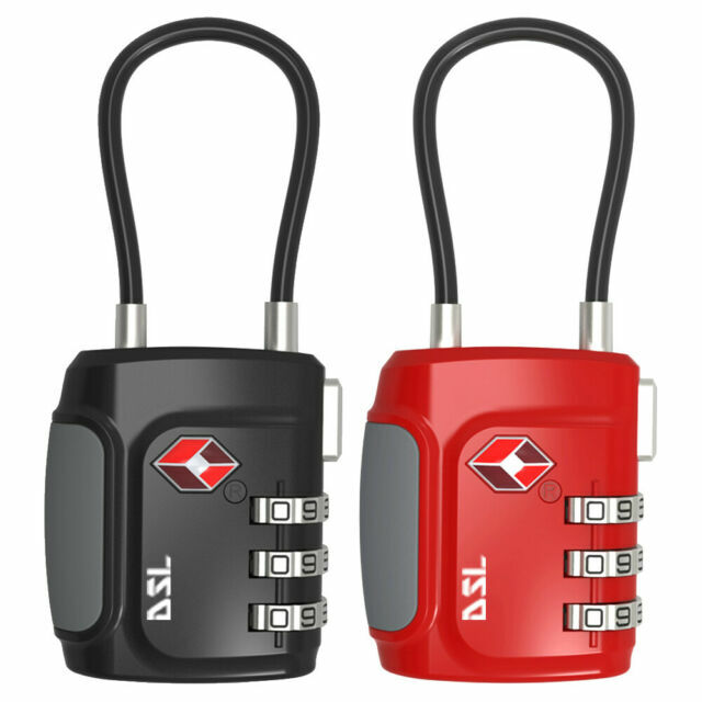 DSL TSA Padlock 3 Digit Security Combination Lock for sale online | eBay UK