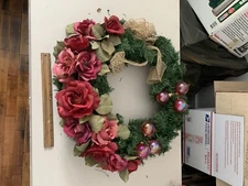 Wreath Green Leaf Flower Wreath for Wall Front Door box66