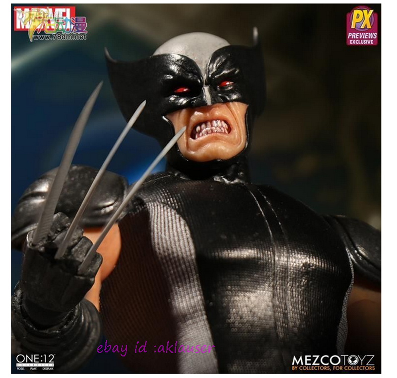 Mezco Toyz 1/12 PX Marvel X-Man Wolverine Action Figure Toy Model