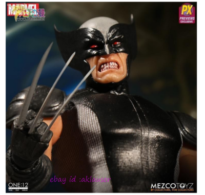 Mezco Toyz 1/12 PX Marvel X-Man Wolverine Action Figure Toy Model