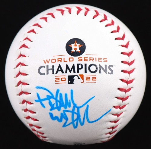 2022 Houston Astros World Series Baseball Autographed by Paul Wall