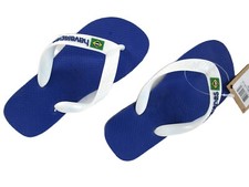 Havaianas Kids Lightweight Flip Flop Sandals, Brazil Logo Thong Summer Footwear