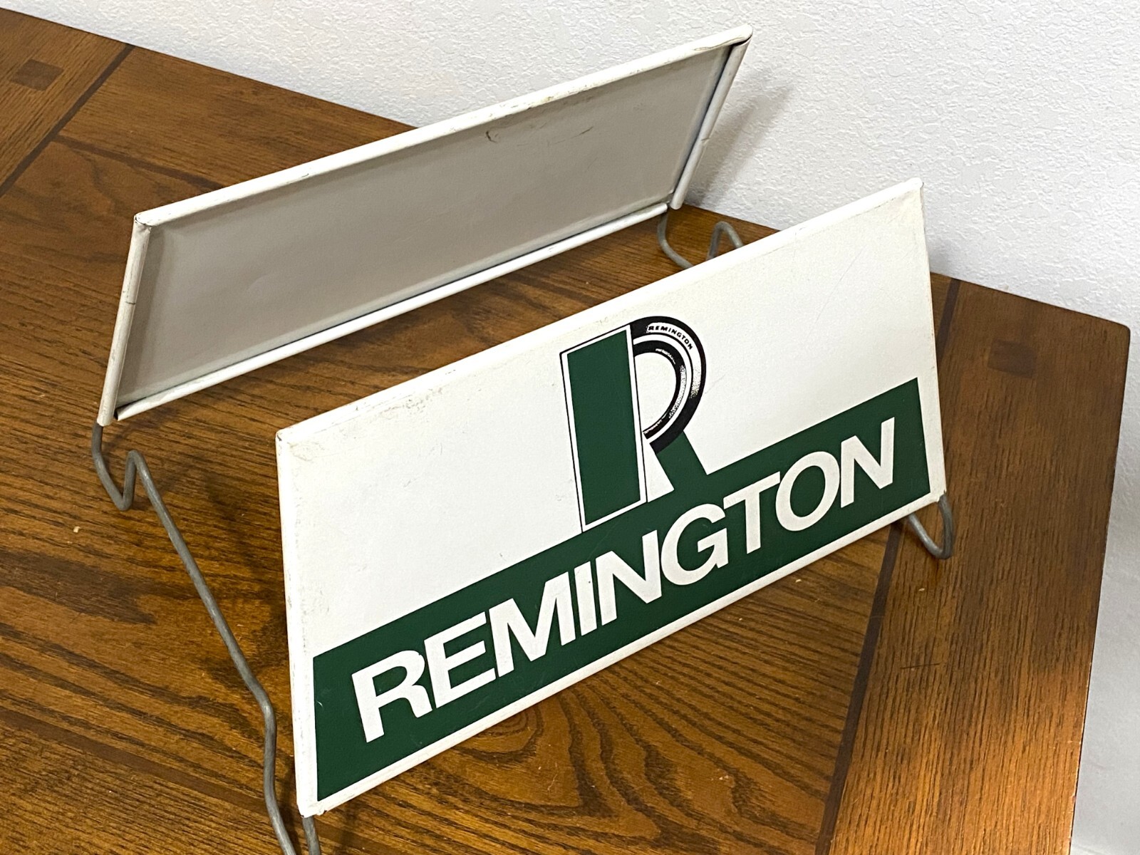 Vintage REMINGTON TIRES Holder Rack Advertising Sign Gas Service