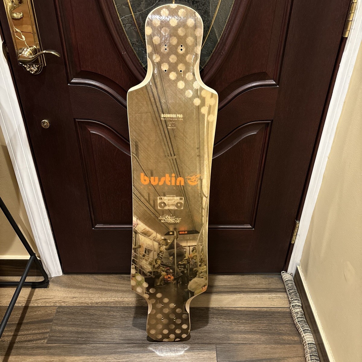 RARE Bustin Boombox Pro Skateboard Deck Oldschool NYC Subway MTA