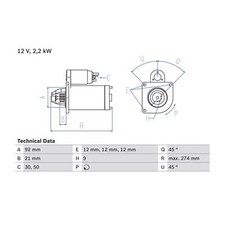£45 Cashback BOSCH Starter Motor 0 986 016 210 FOR Defender 110/127 Discovery Sp