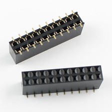 5Pcs 2.54mm Pitch 2x10 Pin 20 Pin Female Double Dual Row SMT Pin Header Strip