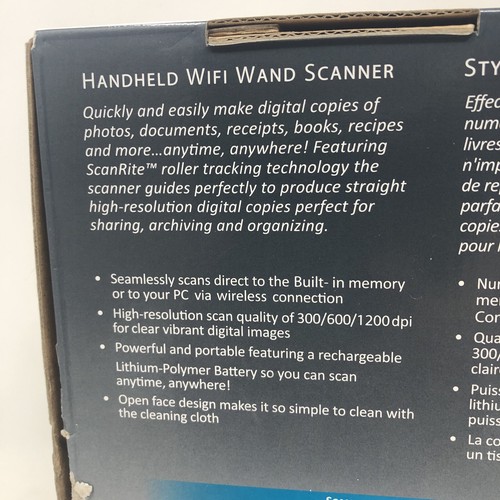 Pandigital Handheld Wand Scanner Red S8X1103RD with WiFi Scan White Tested LN - Picture 19 of 23