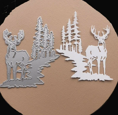 Deer Metal Cutting Dies Scrapbooking Album Embossing Decor Paper Card Craft DIY