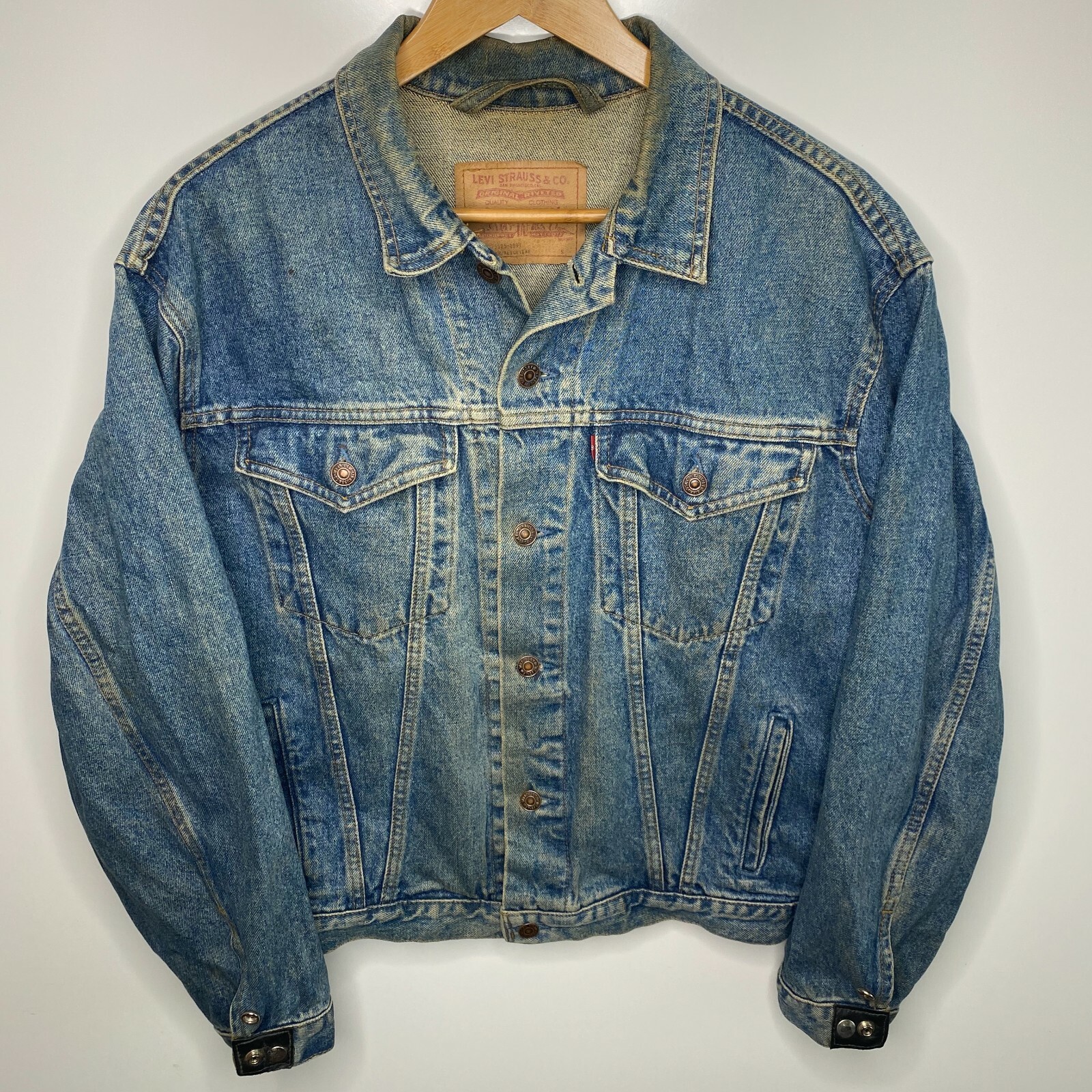 Levis Denim Jacket Men's S Blue Vtg 