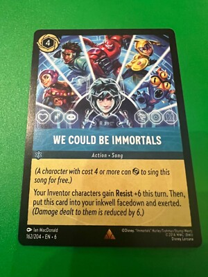Disney Lorcana Azurite Sea - 162/204 - We Could Be Immortals - Rare Non  Foil | eBay